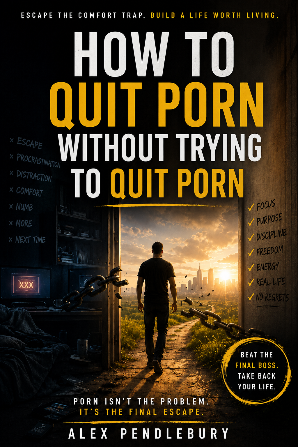 How to Quit Porn Without Trying to Quit Porn ebook cover by Alex Pendlebury